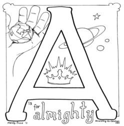 Coloring Page-A-Almighty